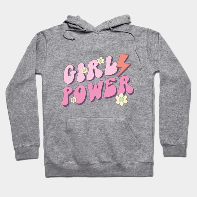 Girl Power Hoodie by Happii Pink